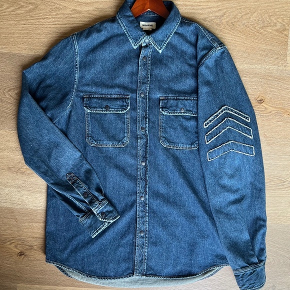 Zadig & Voltaire Stan Arrow Denim Shirt - Picture 1 of 10
